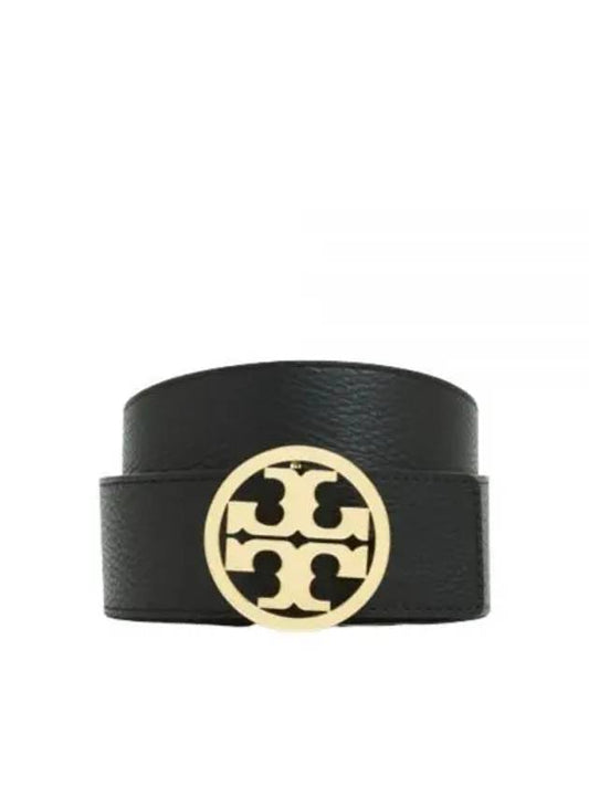 1.5" Miller Reversible Leather Belt Black Classic Cuoio - TORY BURCH - BALAAN 2