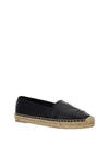 Leather Espadrilles Black - SAINT LAURENT - BALAAN 3