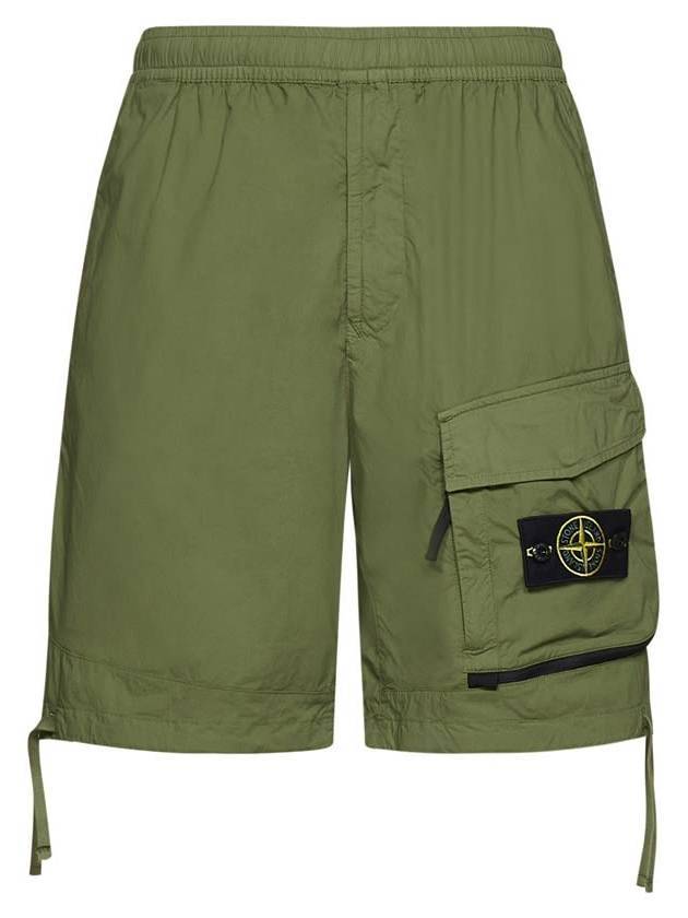 Wappen Cargo Bermuda Shorts Green - STONE ISLAND - BALAAN 1