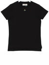 Embroided ORB Peru Short Sleeve T-Shirt Black - VIVIENNE WESTWOOD - BALAAN 2