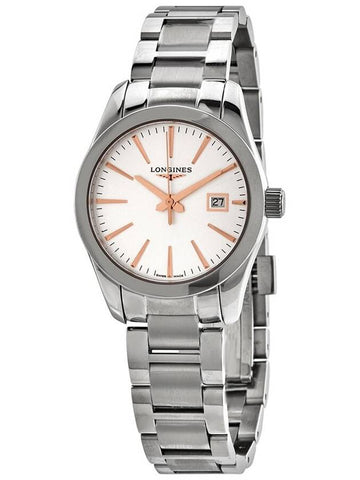 Longines Conquest Classic Quartz Silver Dial Ladies Watch L2.286.4.72.6 - LONGINES - BALAAN 1