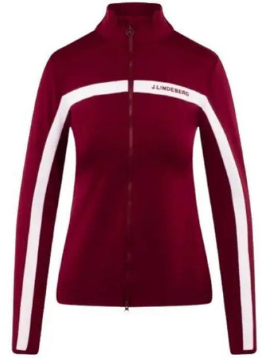 Seasonal Janice Mid Layer Track Jacket Red - J.LINDEBERG - BALAAN 1