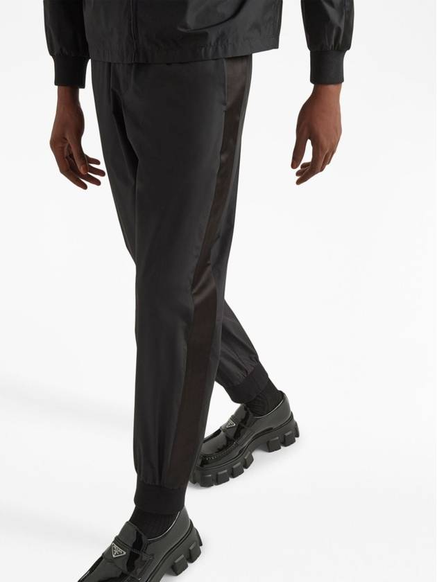 Silk blend track pants black - PRADA - BALAAN 5