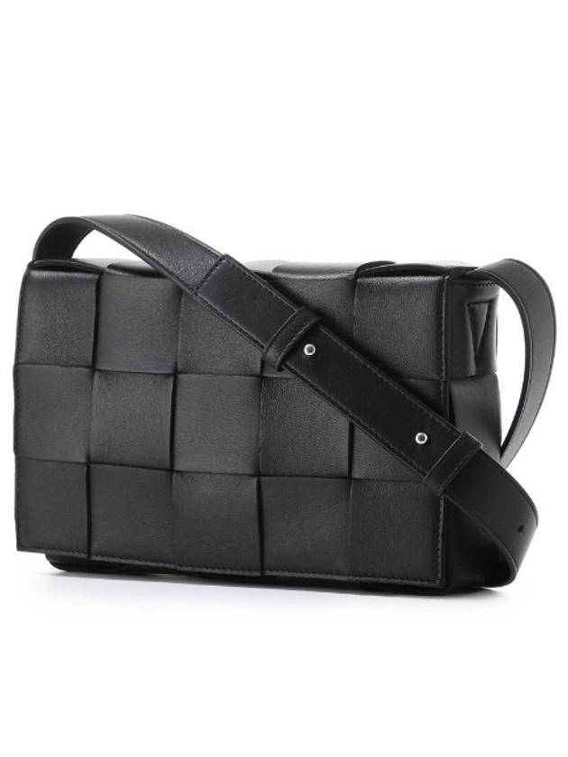 Intrecciato Cassette Cross Bag Black - BOTTEGA VENETA - BALAAN 3