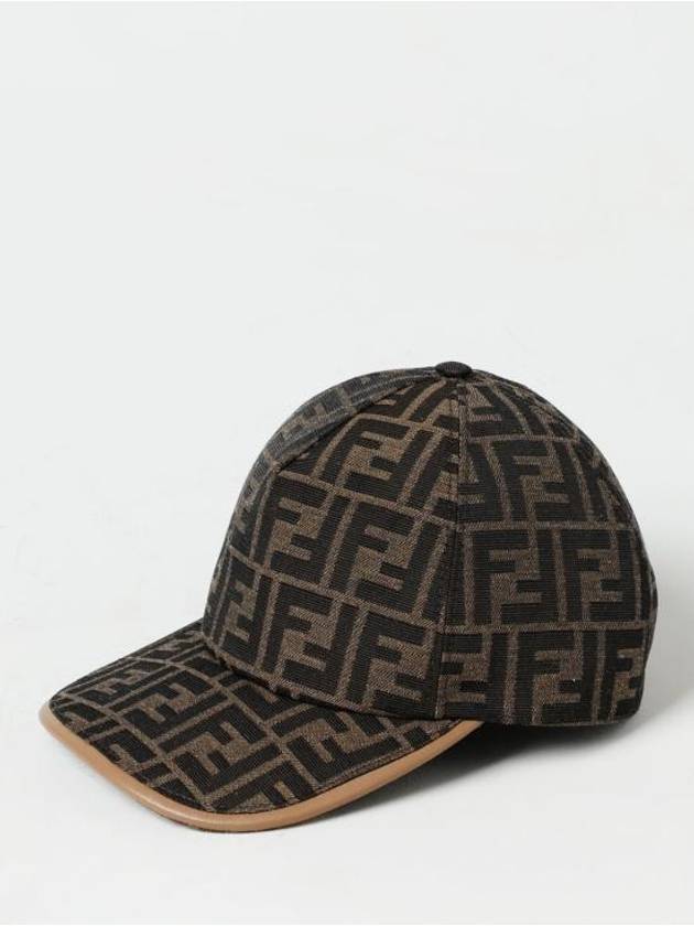 FF Monogram Ball Cap Brown - FENDI - BALAAN 2