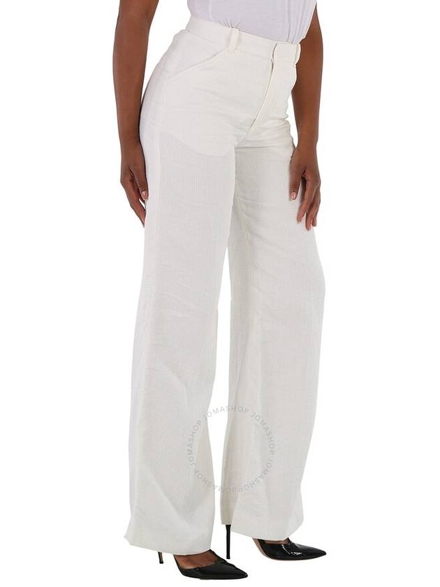 Chloe Ladies Iconic Milk Flared Ribbed Trousers, Brand Size 34 (US Size 2) - CHLOE - BALAAN 2