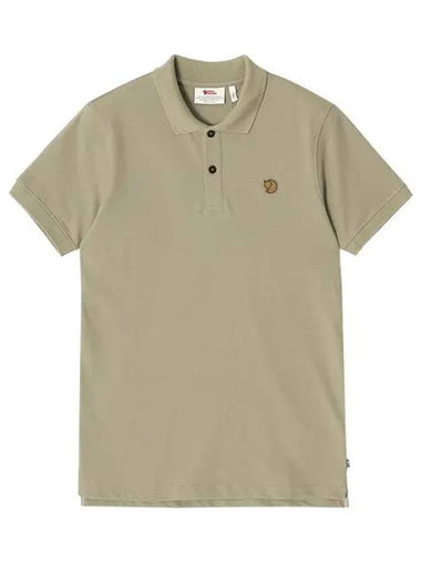 Men's OVIK Polo Shirt Sand Stone - FJALL RAVEN - BALAAN 1