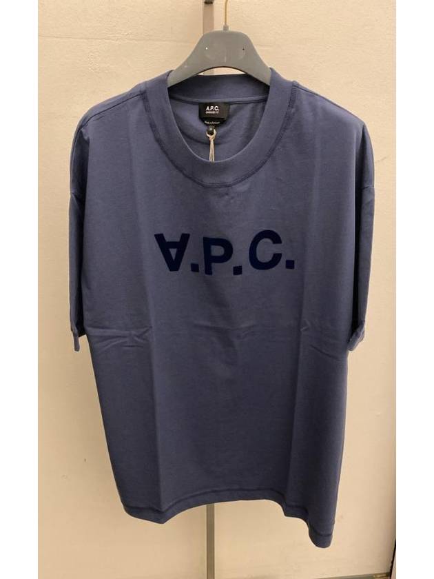 Grand VPC Oversized Fit Short Sleeve T-Shirt Blue - A.P.C. - BALAAN 2