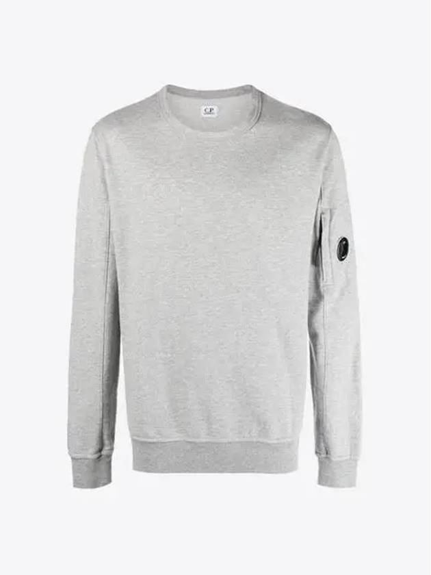 Light Fleece Sweatshirt Grey Melange - CP COMPANY - BALAAN 2