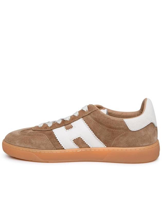 Cool Lace-Up Suede Low-Top Sneakers Cappuccino - HOGAN - BALAAN 4