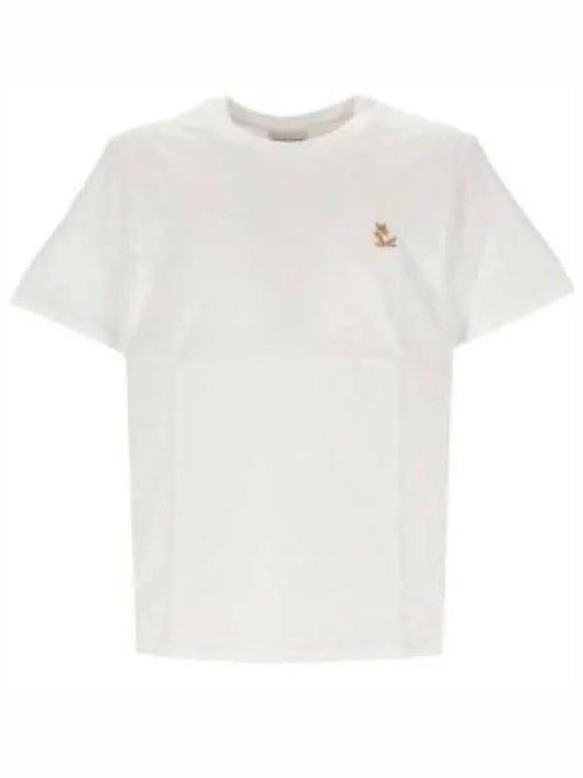 Chillax Fox Patch Regular Short Sleeve T-Shirt White - MAISON KITSUNE - BALAAN 2