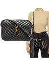 Gold Roux Camera Medium Cross Bag Black - SAINT LAURENT - BALAAN 2