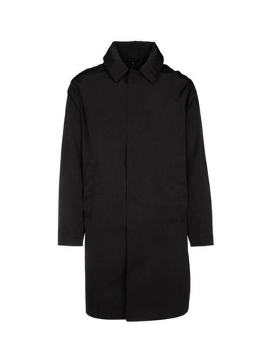 CD Icon Oman Cotton Blend Trench Coat Black - DIOR - BALAAN 1