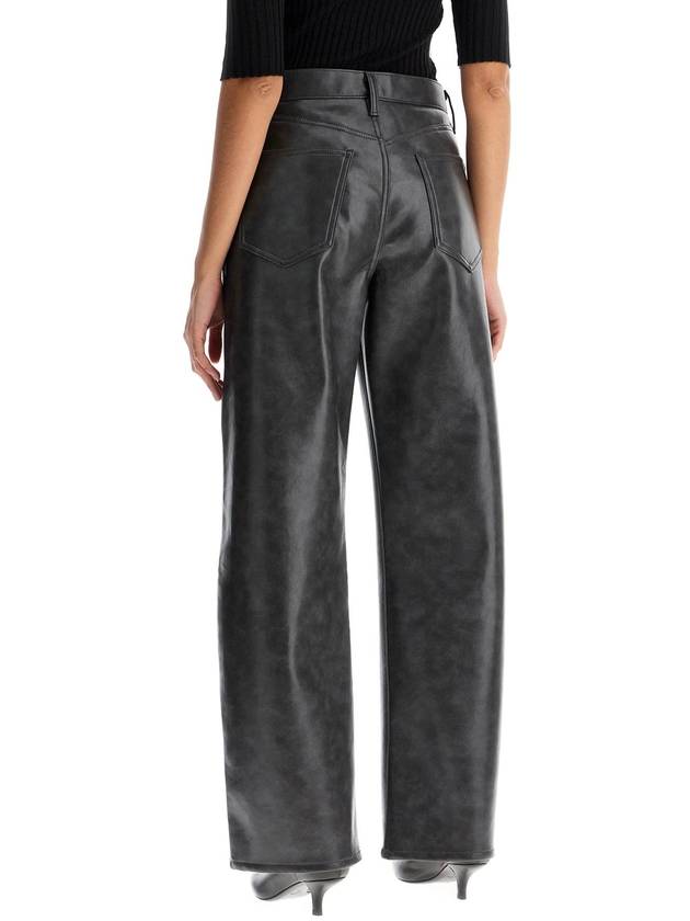 Agold Women s Recycled Leather Straight Pants Gray - AGOLDE - BALAAN 4