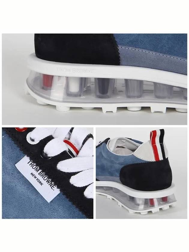 Tech Runner Low Top Sneakers Navy - THOM BROWNE - BALAAN 7