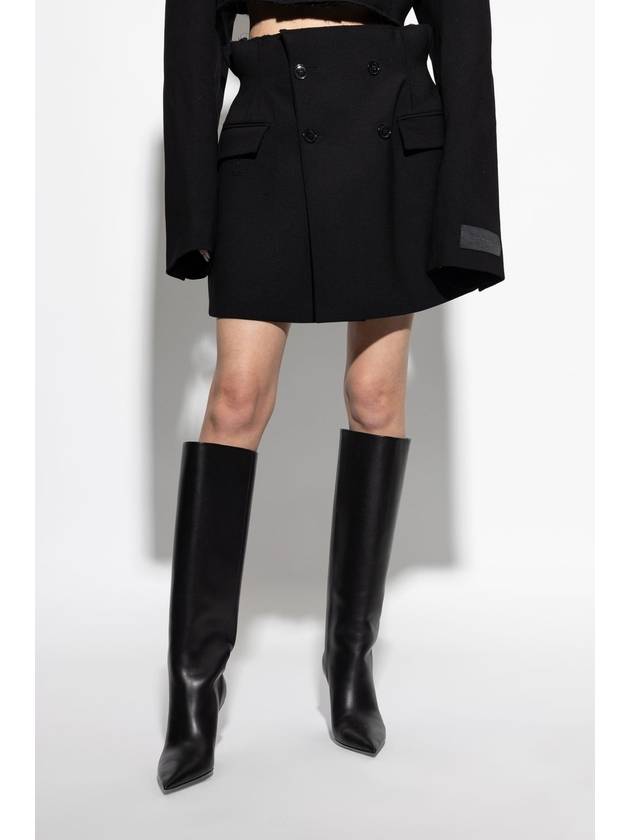 VETEMENTS Wool Skirt, Women's, Black - VETEMENTS - BALAAN 3