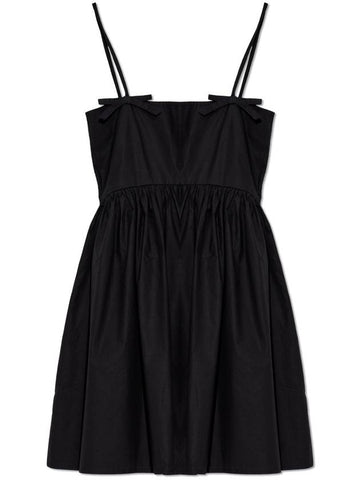 Ganni Strappy Dress, Women's, Black - GANNI - BALAAN 1