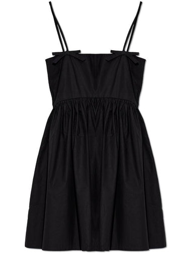 Ganni Strappy Dress, Women's, Black - GANNI - BALAAN 1