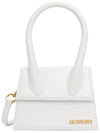 Le Chiquito Moyen Medium Leather Tote Bag White - JACQUEMUS - BALAAN 2