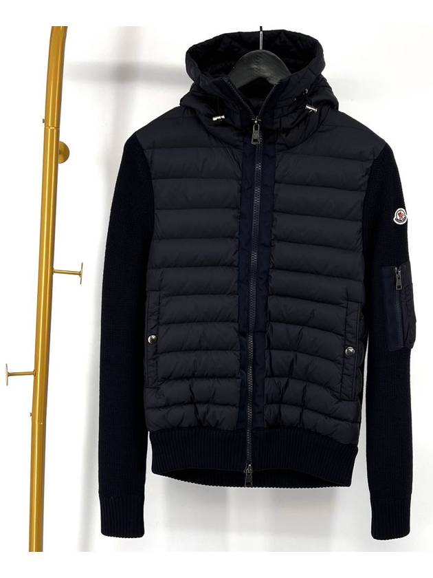 Knit padding hood zip up navy size S - MONCLER - BALAAN 2