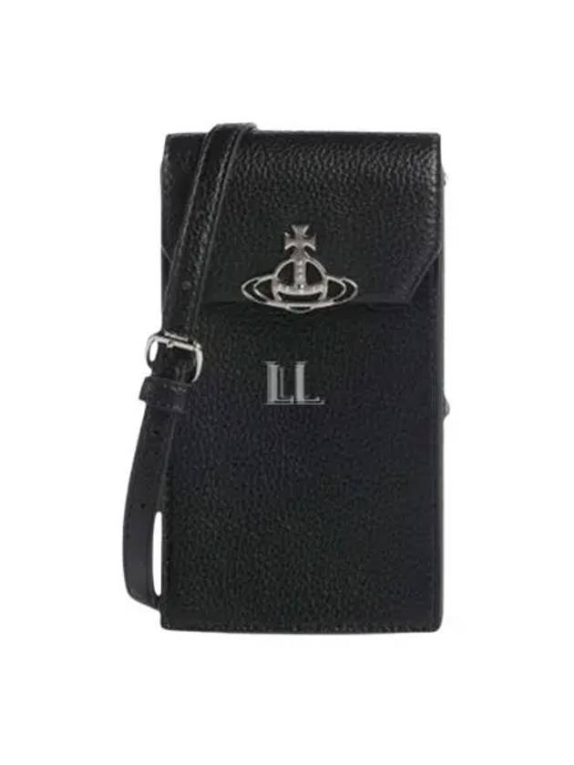 Logo Phone Case Cross Bag Black - VIVIENNE WESTWOOD - BALAAN 2