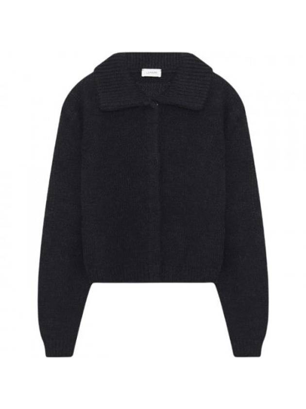 Snack Alpaca Blend Cardigan Black - LEMAIRE - BALAAN 1