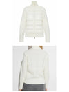 Logo Patch Knit Mix Zip up Jacket Ivory Women s 9B00046 M1131 030 TFS - MONCLER - BALAAN 4