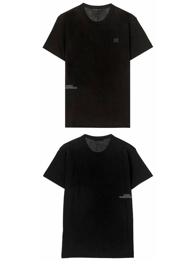 Nash Face Short Sleeve T-Shirt Black - ACNE STUDIOS - BALAAN 6