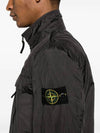 Compass Badge Pleated Windbreaker Grey - STONE ISLAND - BALAAN 7