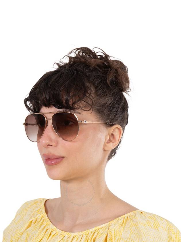 Jimmy Choo Ladies Gold Tone Sport Sunglasses OLLYS-0DDB-HA - JIMMY CHOO - BALAAN 2