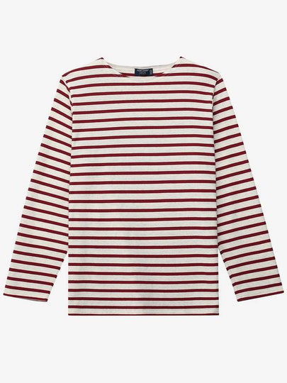 Minquiers 18 Stripe Long Sleeve T-Shirt Chambre Wine - SAINT JAMES - BALAAN 2