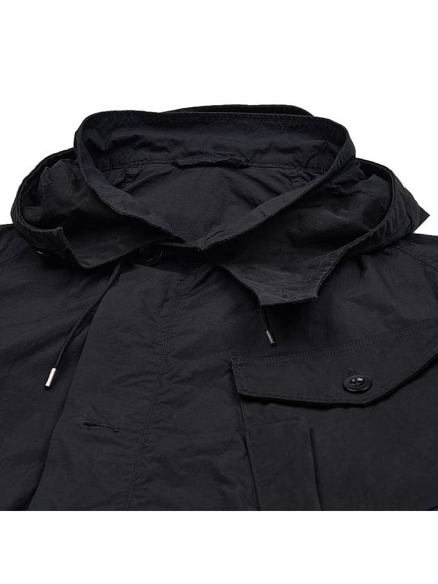 Mid-Layer Hooded Jacket Black - TEN C - BALAAN 8