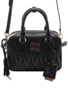 Materasse Nappa Leather Tote Bag Black - MIU MIU - BALAAN 3