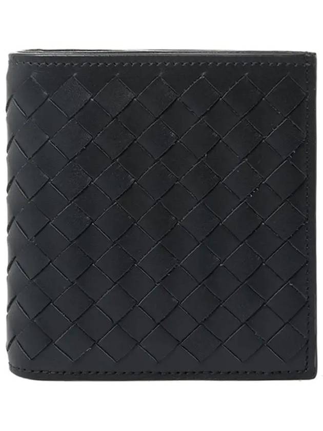 Intrecciato Small Folder Half Wallet Black - BOTTEGA VENETA - BALAAN 3