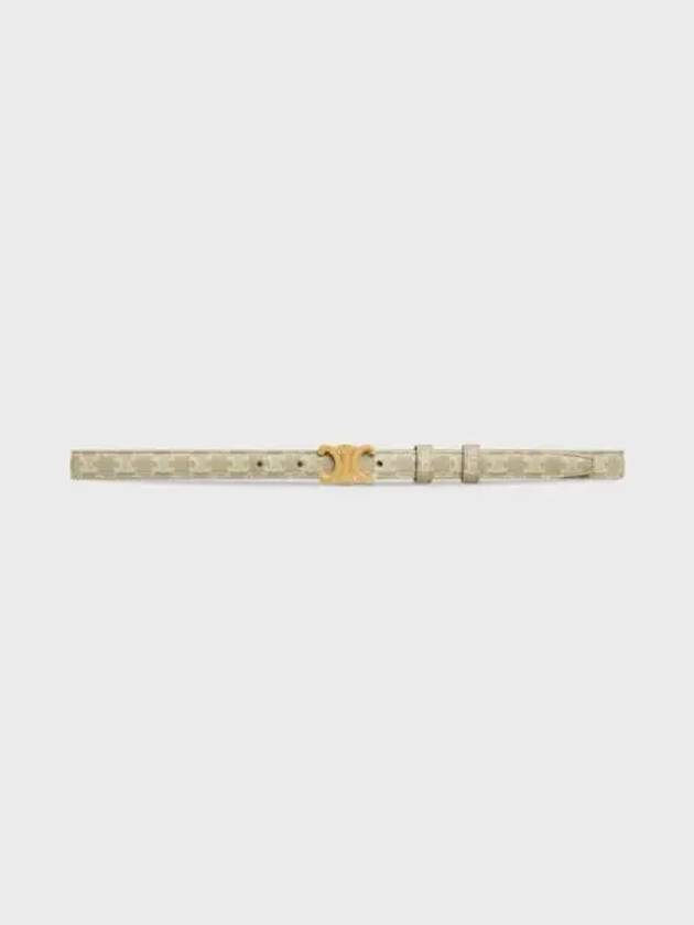 Small Triomphe Canvas Belt Greige - CELINE - BALAAN 2