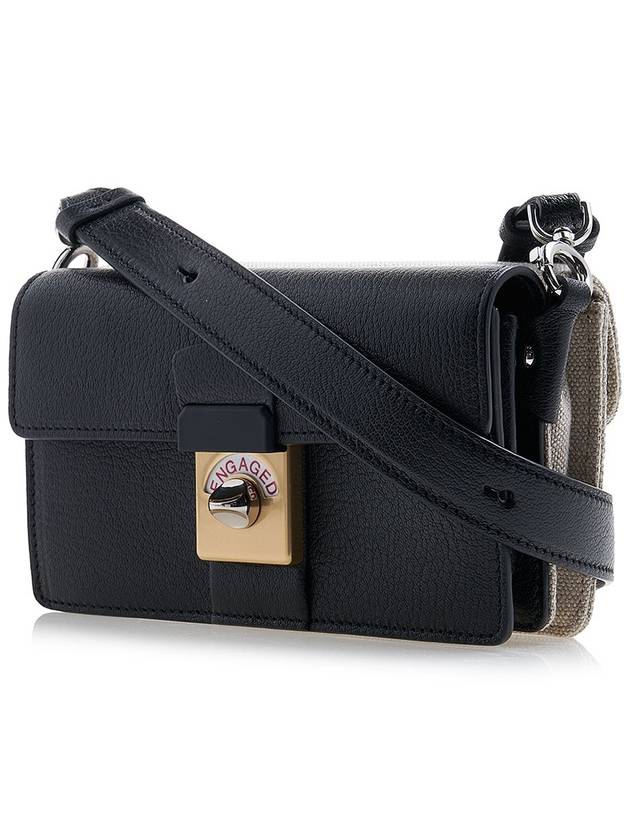 New Lock Horizontal Cross Bag Black - MAISON MARGIELA - BALAAN 3