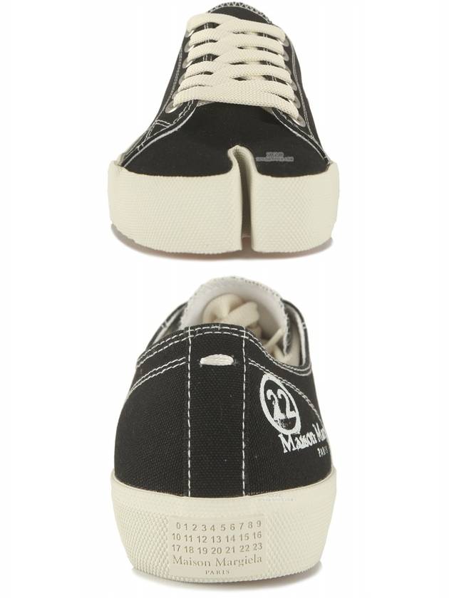 Tabi Canvas Low Top Sneakers Black - MAISON MARGIELA - BALAAN 7