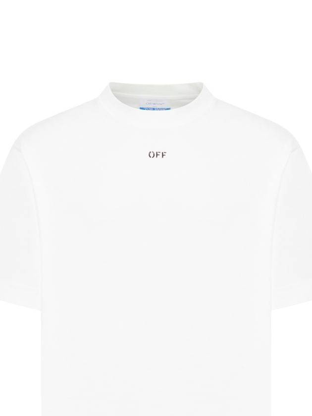 Logo Cotton Jersey Short Sleeve T-Shirt White - OFF WHITE - BALAAN 2