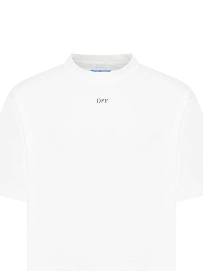 Logo Cotton Jersey Short Sleeve T-Shirt White - OFF WHITE - BALAAN 2