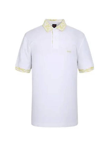 Season pattern short sleeve polo shirt 50515903 100 - BOSS - BALAAN 1