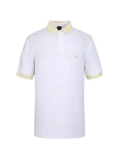 Season pattern short sleeve polo shirt 50515903 100 - BOSS - BALAAN 1