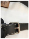 Check Leather Link Pouch Cross Bag Brown - BURBERRY - BALAAN.