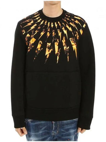 Fire Thunder Sweatshirt PBJS515S M550S 1094 - NEIL BARRETT - BALAAN 1