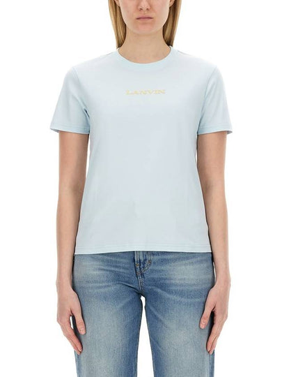 Short Sleeve T-Shirt RW TS0030 J134 E24270 AZURE - LANVIN - BALAAN 2