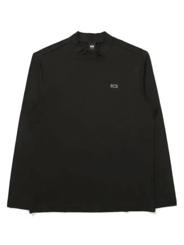 K2 BOOST Fall Soft Turtleneck T Shirt Black - KATE - BALAAN 1