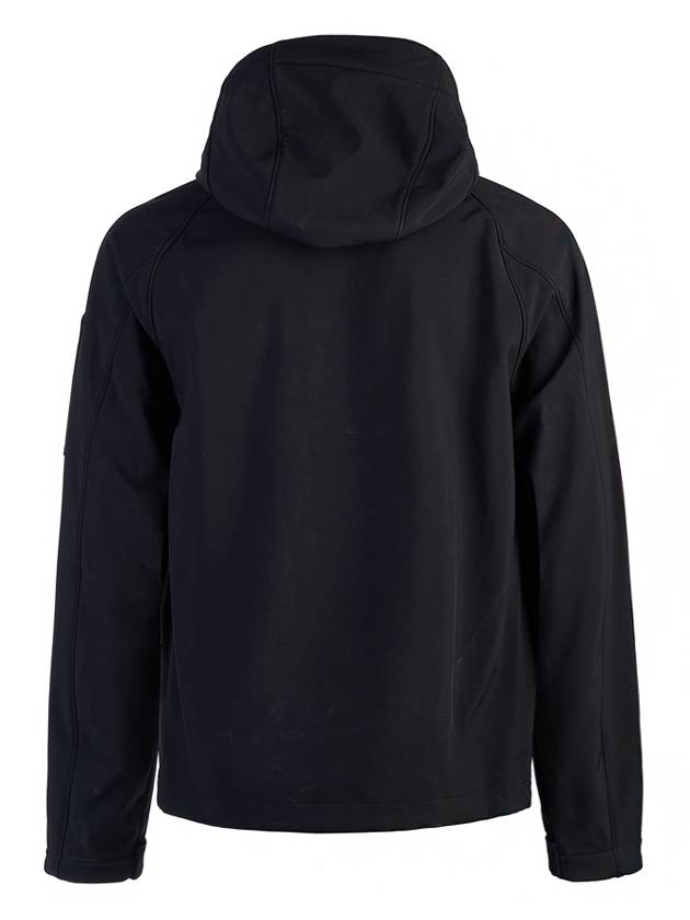 Lens Wappen Hooded Jacket Black - CP COMPANY - BALAAN 4