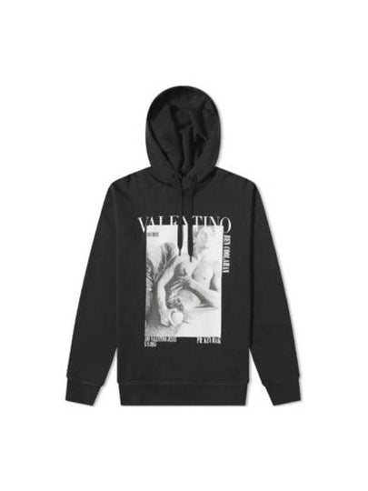 Archive Logo Printed Hoodie Black - VALENTINO - BALAAN 2