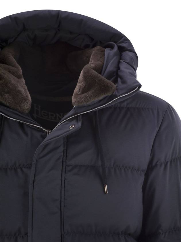 Long down jacket with hood - HERNO - BALAAN 4