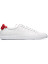 Urban Street Red Tab Low Top Sneakers White - GIVENCHY - BALAAN 1