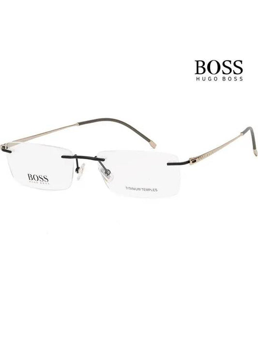 Hugo Boss titanium rimless glasses frame BOSS1266B 003 ultra light - HUGO BOSS - BALAAN 1